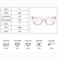 SOOLALA Women Round Anti-Blue Glasses Anti-Radiation Eyeglasses Computer Glasses Replaceable