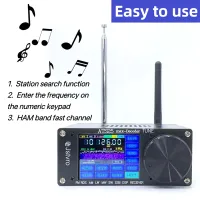 SI4732สี่สเปกตรัมเสียงตัวรับสัญญาณ dsp FM LW (MW และ SW) และ SSB เพิ่มฟังก์ชั่นการถอดรหัส CW RTty ฟังก์ชั่น WiFi 4.15รุ่นที่ ATS-25max-DECODER วิทยุในตัวแบตเตอรี่ลิเธียม3000mA