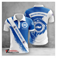 NEW Brighton &amp; Hove Albion F.C 3D polo shirt -(online contact for free customization) - NO.853JHU