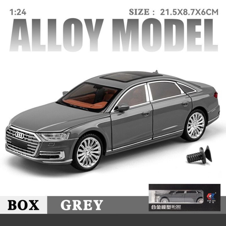 1-24-a8-luxury-miniatures-diecast-alloy-simulation-model-car-collection-decoration-sound-amp-light-toys-for-kids-christmas-gifts