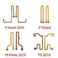 ปุ่มโฮมตัวเชื่อมต่อเซ็นเซอร์ Id ระบบสัมผัสลายนิ้วมือสายเคเบิ้ลยืดหยุ่นสำหรับ Huawei Y6 P8 Y7 Lite 2017 Y9 2018 P อะไหล่สำรอง LPX3761 2019อัจฉริยะ