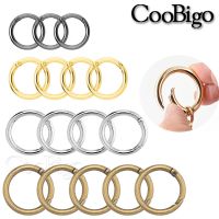 Metal Spring Gate O Ring Round Carabiner Bag Handbag Strap Chain Buckle Keyring Luggage Dog Tag Snap Hook Clip Paracord Keychain Key Chains