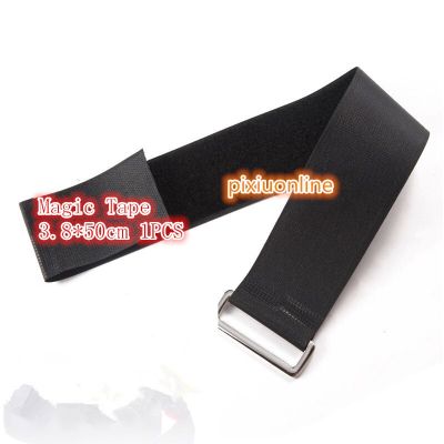 YT1115 Hasp Hookloop Nylon Fastening Tape Magic Tape Strap Black Cable Tie Wide 3.8cm Length 50cm