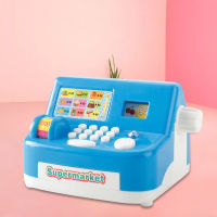 FUN(Ready stock) Kids Pretend Toys Analog Cash R egister Shopping Cashier Role Playing Game Toys