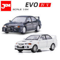 JKM1/64 Mitsubishi EVO ของเล่นรถ Diecast สี่รุ่นและห้ารุ่นสำหรับเด็กผู้ชายของขวัญวันเกิด Kids Toys คอลเลกชันรถ