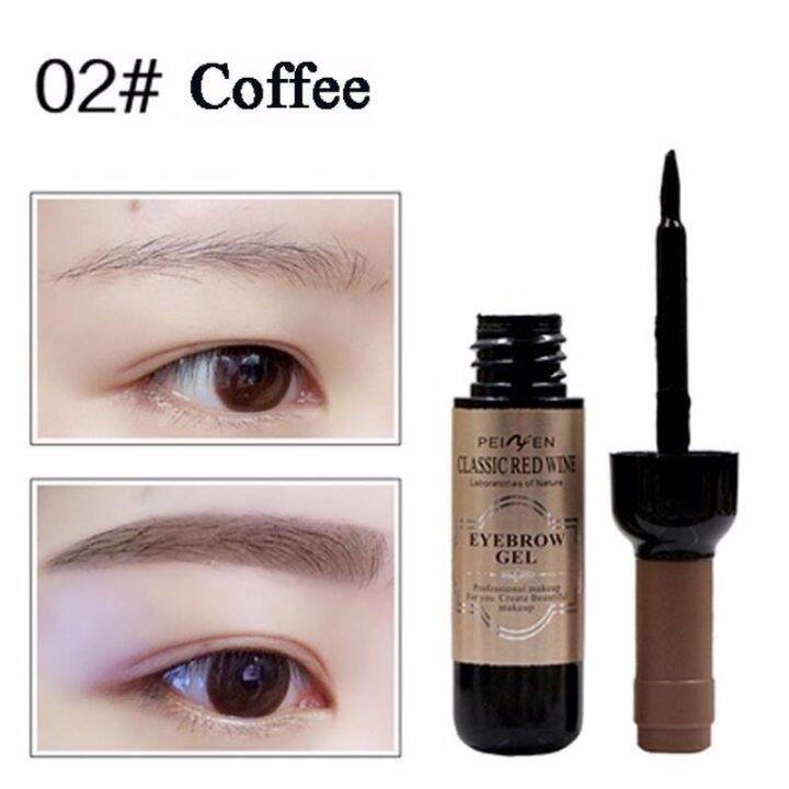 เครื่องสำอางเกาหลี-eyebrow-gel-perfect-waterproof-3d-eyebrow-cream-tattoo-eyebrow-gel-ไวน์แดงสักคิ้วติดทนนาน-waterproof-setting-gel-tint-waterproof-dehulling-dye-เจลคิ้วหลัก-เครื่องสำอางค์แต่งหน้าตา-ข