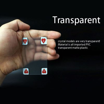 ；‘【； Creative Transparent Plastic Waterproof Poker Novelty Poker Index Playing Cards