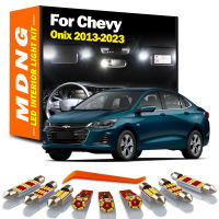 MDNG 8Pcs สำหรับ Chevrolet Chevy V6 2013-2017 2018 2019 2020 2021 2022 2023รถหลอดไฟ LED ภายในแผนที่โดมชุด Canbus