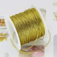 【YD】 20M 1Mm Rope Gold String Trademark Jewelry Twine Tag Tassel Making Crafts Thread Wedding