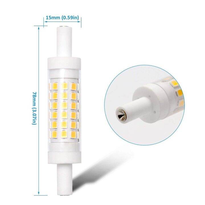 2023-hot-gaqiugua6-หลอดไฟ-led-หรี่แสงได้-r7s-หลอดไฟ-led-6w-10w-450-lumens-1000-lumens-360องศา-ac-230v-เทียบเท่าหลอดฮาโลเจนโปรเจกเตอร์หลอดไฟ