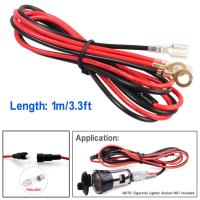 Lovecar101 รถสายต่อพ่วงแบตเตอรี่รถยนต์ 1 M/3.3ft 18AWG 10A Powe สายเคเบิลสายไฟ w/ฟิวส์