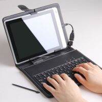 Leather Case 10.1 Inch Imitation Cover with USB Keyboard universal for Android Windows Tablets 284x185x13mm