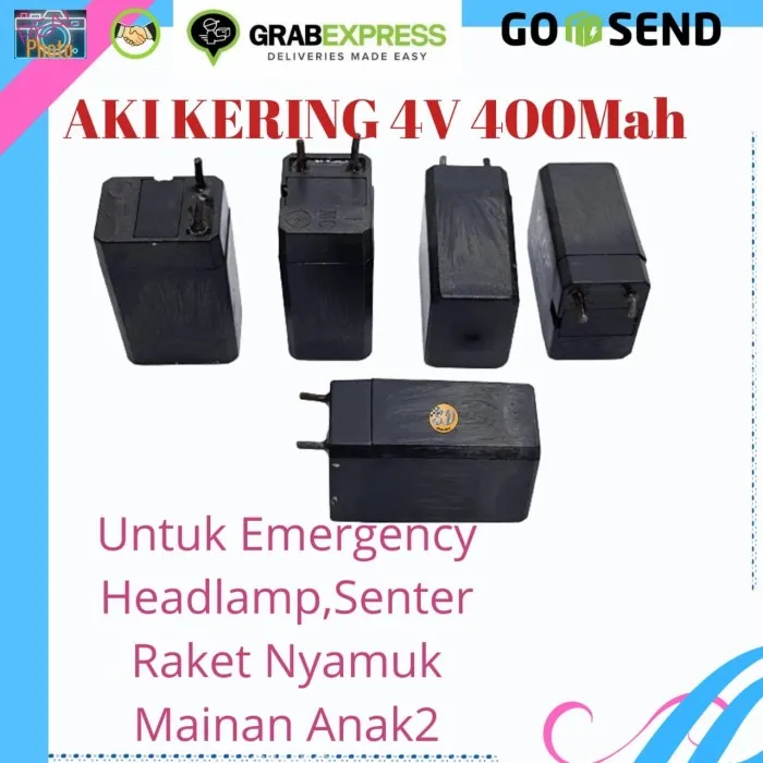 Baterai Aki Kering 4Volt 400Mah Aki Keringaccu 4V 400Mah Raket Nyamuk
