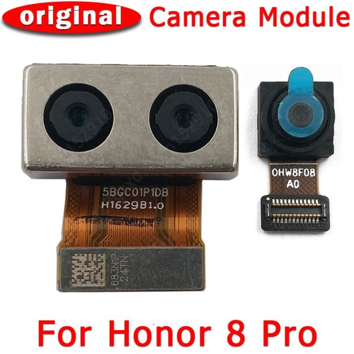 กล้องด้านหน้าด้านหลังของแท้สำหรับ-honor-8-pro-8pro-โมดูลกล้องหันหน้าหลักสายเคเบิลงอได้อะไหล่สำรอง