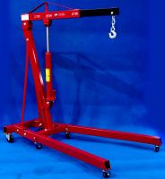 เครนยกเครื่อง มีสีดำ-แดง ยกอุปกรณ์หนัก ขนาด 2 ตัน Shop Crane 2 Ton ***(แยก2ส่วน)***