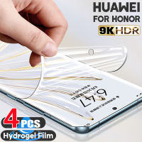 4 Pcs ฝาครอบ Hydrogel ฟิล์มสำหรับ Huawei P20 P40 P50 P30 Pro Screem Protector สำหรับ Huawei Mate 20 30 lite 40 50 ป้องกันหน้าจอ-Bajinde