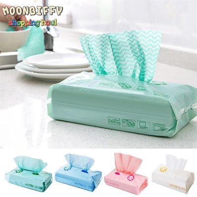 【CW】 1 Pack Disposable Cleaning Non Stick Dish Non-stick Wiping Rag Scouring