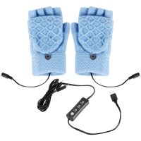 USB Heated Gloves Womens or Mens Winter Warm Full or Half Gloves Heating Warm Gloves for Indoor or Outdoor