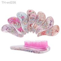 1Pc New Small Hair Care Comb Cartoon Unicorn Head Massager High Quality Anti-knot Hair Comb Cute Kids Children Hairdressing Comb