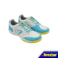 Breaker Futsal รองเท้าผู้ชาย รองเท้ากีฬา รองเท้าฟุตซอลเบรกเกอร์ Real (BK0911) สี White