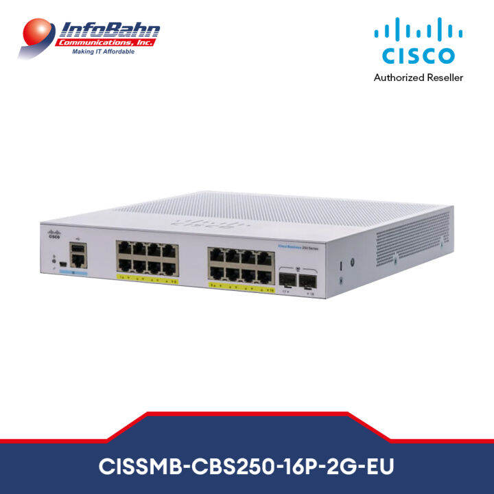 Cisco Business CBS250-16P-2G スマートスイッチ | 16ポート GE | PoE