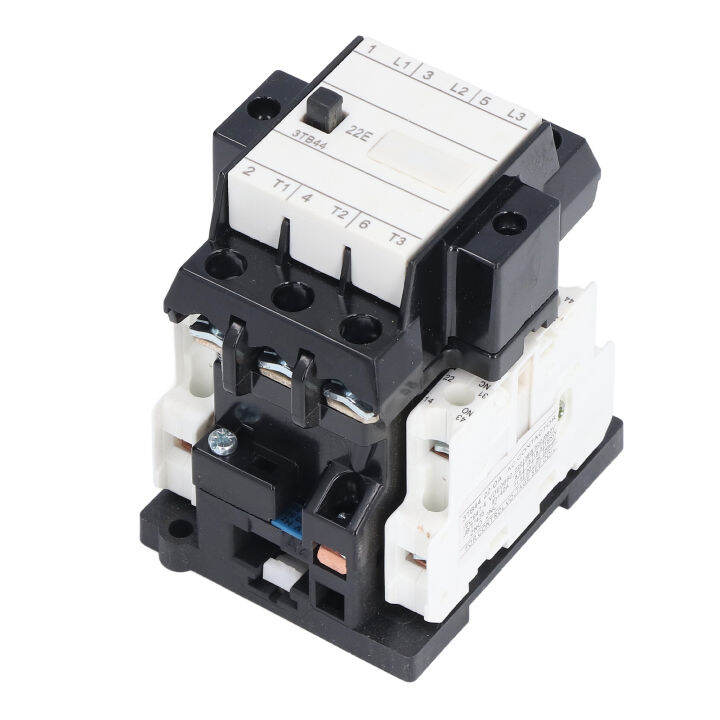 2nc-2no-ac-คอนแทค-pa66-thermosetting-plastic-din-rail-คอนแทคเตอร์-ac-220v