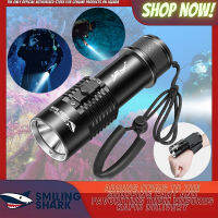 Smiling-Shark-Diving-Flashlight-IPX8-Led-P70-5000LM-Super-Bright-Professional-Underwater-Diving-Torch-Light-Equipment-USB-Rechargeable-Diving-Lamp-Outdoor-Waterproof-26650-Battery-torch