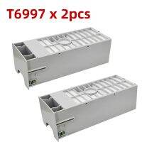 2x ตลับหมึกเสีย C13t699700 T6997 T699700สำหรับ Epson Pro P7000 P6080 P7080 P8000 P8080 P9000การบำรุงรักษา Tankbox พร้อมชิป