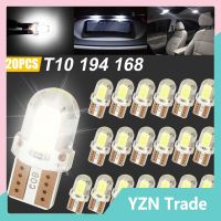 20ชิ้น T10 194 168 2825 W5w แผ่นลิขสิทธิ์ภายใน Led ความสว่างสูงหลอดไฟไฟอ่านหนังสือชิป Cob【fast】