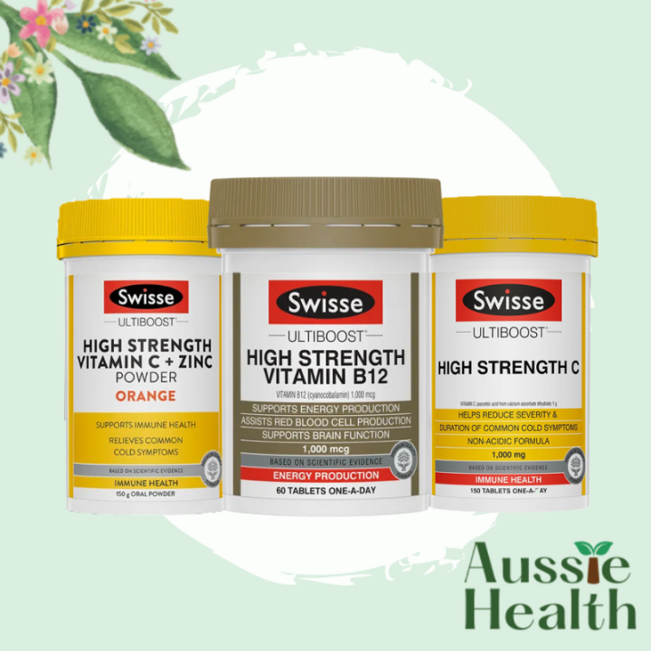 Swisse Ultiboost High Strength Vitamin C + Zinc Powder Orange 150g