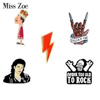 Rock You Enamel Pin Queen MJ Brooches Bag Clothes Lapel Pin Badge Rock and Roll Band Jewelry Music Lovers