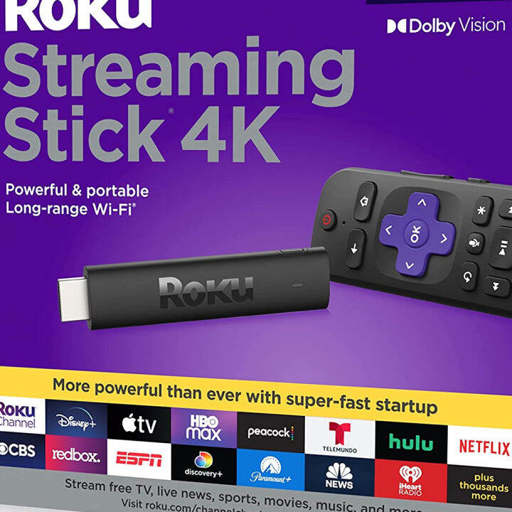☝Roku Streaming Stick 4K Streaming Device 4K with Voice Remote and TV