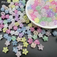 30pcs 10mm Acrylic Spacer Beads Crack Star Shape Beads For Jewelry Making DIY Charms Bracelets Necklac Accessories