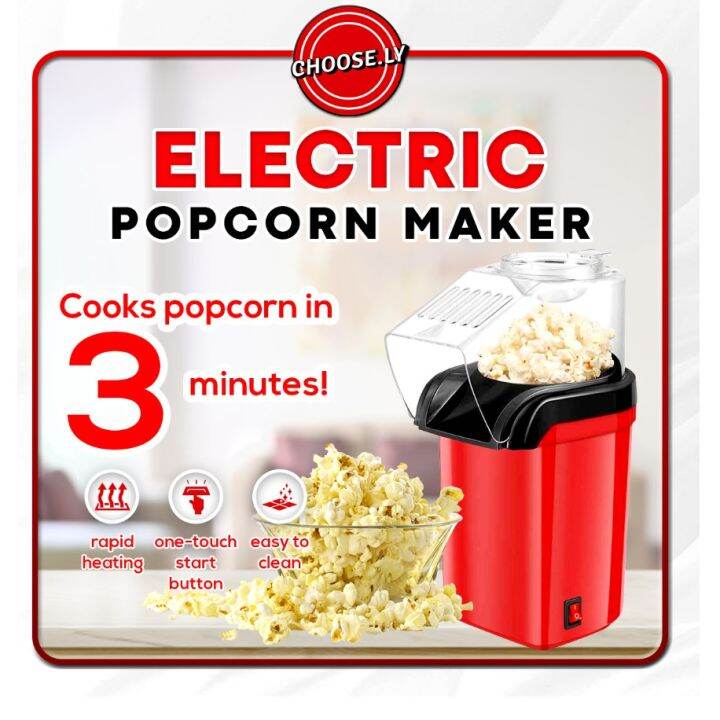 Mini Popcorn Popper Hot Air Popcorn Machine Corn Kernel Air Popper