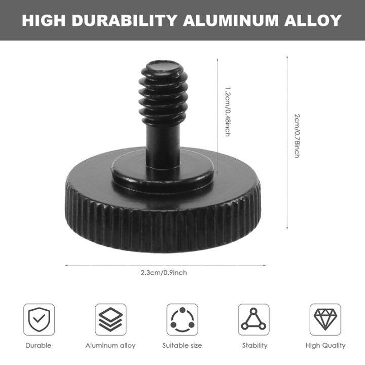 thumb-screw-camera-quick-release-1-4-inch-thumbscrew-l-bracket-screw-mount-adapter-bottom-1-4-inch-20-female-thread-pack-of-2