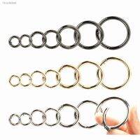 ♝ஐ 5-30pcs O-Ring Buckles Clips Zinc Alloy Plated Gate Spring Carabiner Purses Handbags Round Push Trigger Snap Hooks Carabiner