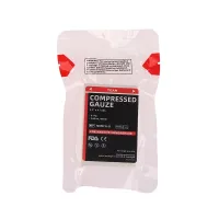 【YF】 Aid And Stop The Bleed Z-Folded Compressed Sterile Gauze 4.5  X 4.1 Yards Cotton