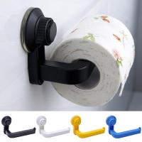 Wall Mount No Drilling Towel Rack Suction Cup Towel Holder Toilet Roll Paper Organizer Handkerchief Paper Towel Stand Supplies Toilet Roll Holders