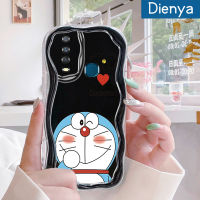 เคส Dienya สำหรับ VIVO Y12 Y15 Y3 Y12i Y17 Y3s Y27 4G เคสการ์ตูนโดราเอมอนน่ารักขอบเป็นคลื่นเนื้อครีมนุ่มเคสมือถือกันกระแทกแบบใสโปร่งใสลายกล้องถ่ายรูปที่สร้างสรรค์อย่างเรียบง่ายฝาครอบป้องกันอ่อนโยน