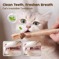 ของเล่นแมว Silvervine Chew Stick Kitten Treat Catnip Chew Toy Natural Stuff With Catnip For Cleaning Teeth Indoor Dental