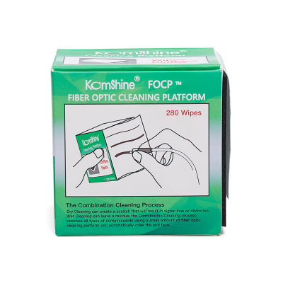 Fiber optic connector cleaning wipes fiber optic cleaning