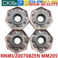 MM205 NNMU200708ZEN NNMU 200708 ZEN MM205คาร์ไบด์แทรก Fast Feed Milling Inserts CNC Heavy Cutting Indexable Milling Tools