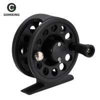 รอกตกปลาน้ำแข็งฤดูหนาวแบบพกพาทนทาน Fly Fishing Reel Casting Wheel