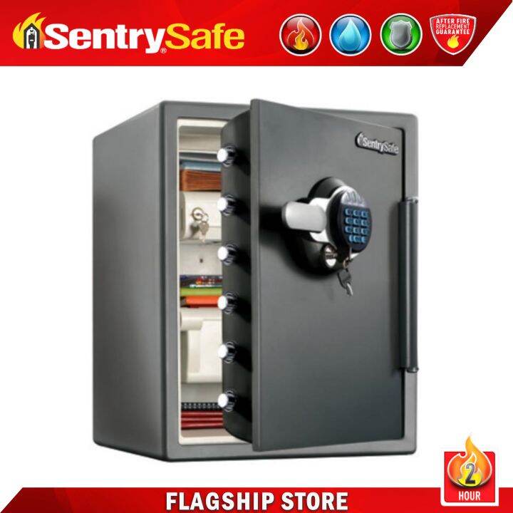 SENTRY SAFE STW205GYC 2Hour Fire + Water + Security Protection XLarge Vault with Dual Lock