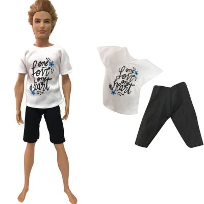 Nk ชุดชุดอย่างเป็นทางการสำหรับผู้ชายใส่ทุกวัน,เสื้อทีเชิ้ตกางเกงกางเกงขายาวชุดลำลองสำหรับอุปกรณ์ของเล่นเด็กตุ๊กตาเคน