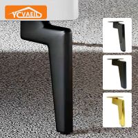 4pcs Black Gold Furniture Legs Metal Coffee Table Feet 12/15/18cm Sofa Dressers Bathroom Cabinet Replacement Legs Hardware Furniture Protectors Replac