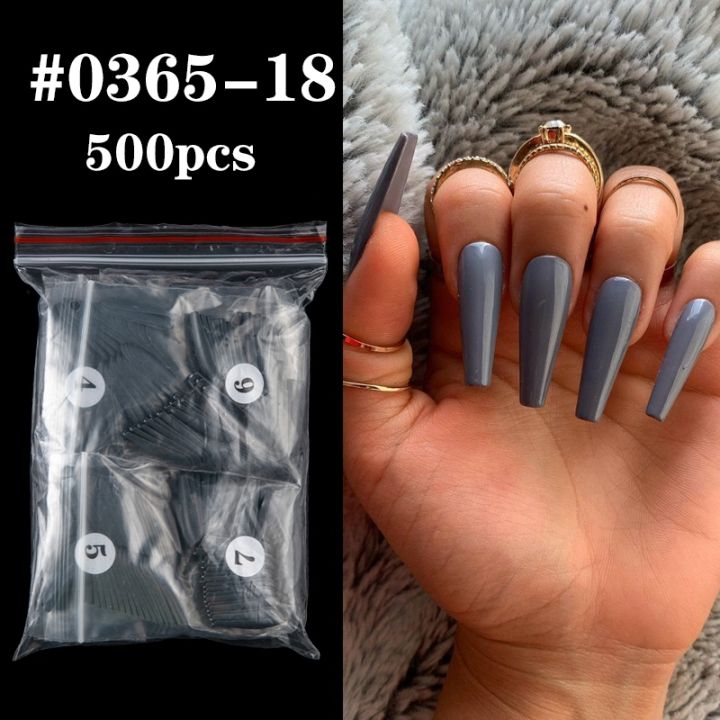 500pcs-black-pure-color-coffin-false-nails-wearable-ballerina-fake-nails-art-full-cover-nail-tips-artificial-manicure-tool