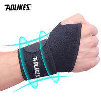 AOLIKES 1 Pcs สายรัดข้อมือแบบปรับได้สายรัดข้อมือกีฬารั้งสายรัดข้อมือสายรัดข้อมือการบีบอัด Tendonitis Pain Relief-barmeewearzh