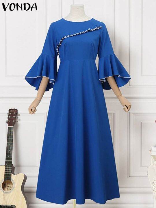 yf-vonda-2023-women-long-dress-party-summer-vintage-casual-o-neck-flared-sleeve-solid-maxi-dresses-beach-bohemian-robe-vestidos