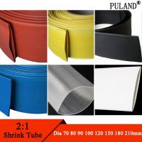 Dia 70 80 90 100 120 150 180 210 Mm Tabung Panas Menyusut 2:1 Lengan Kabel Termal Poliolefin Bungkus Pelindung Kawat Terisolasi